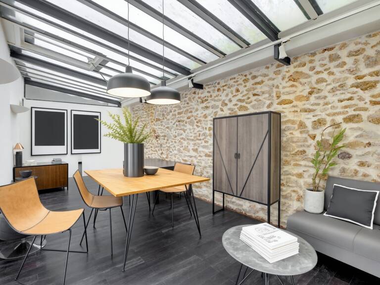 Ternes - Maillot, Appartement 3 pièces style atelier avec terrasse sans vis à vis — photo 1