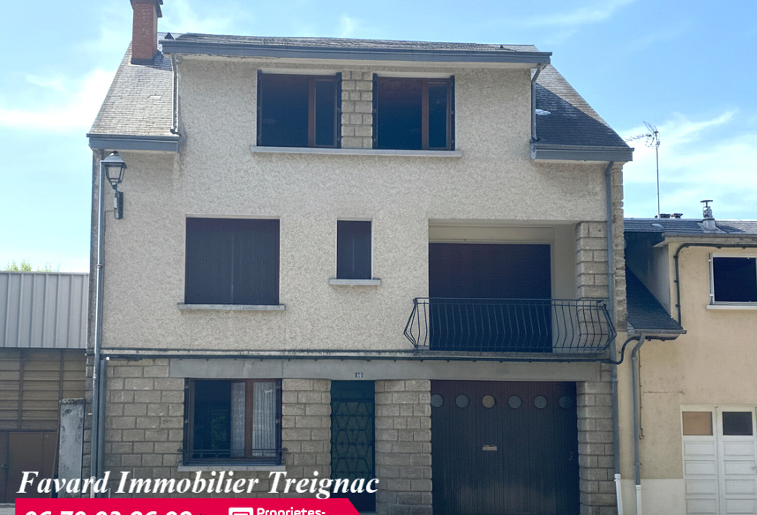 Maison  de 132 m²  4 chambres et  atelier 180 m²  + Jardin   TREIGNAC — photo 1