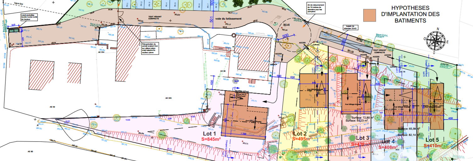Terrain  845 m² à vendre à Rognes (13840)