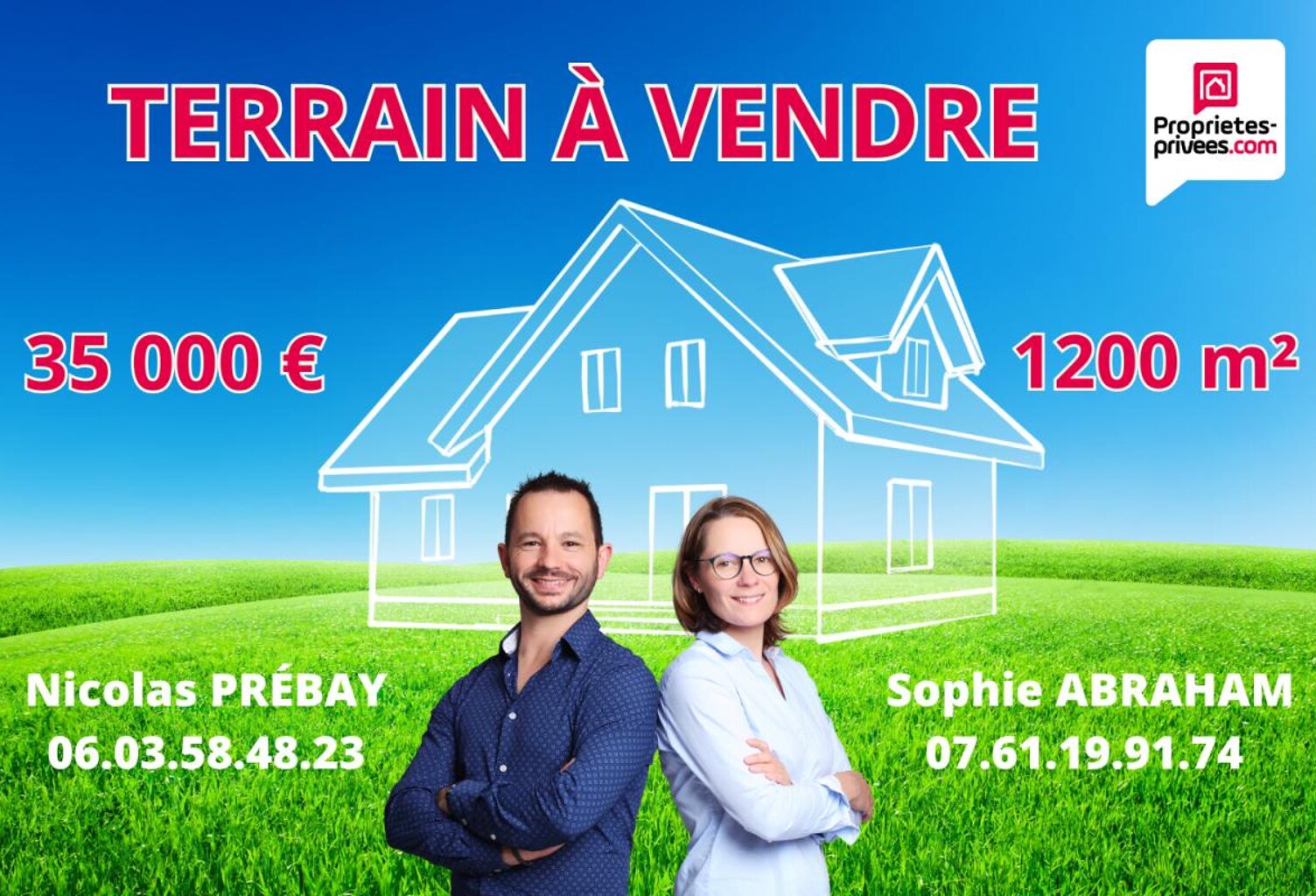 TERRAIN CONSTRUCTIBLE 1200m² — photo 1