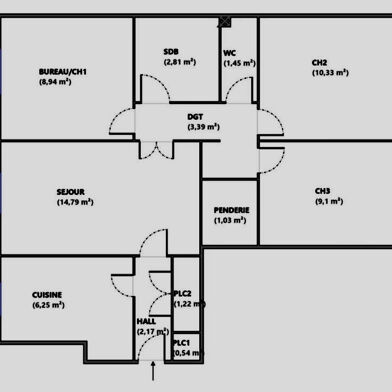 Appartement 4 pièces 100000 €