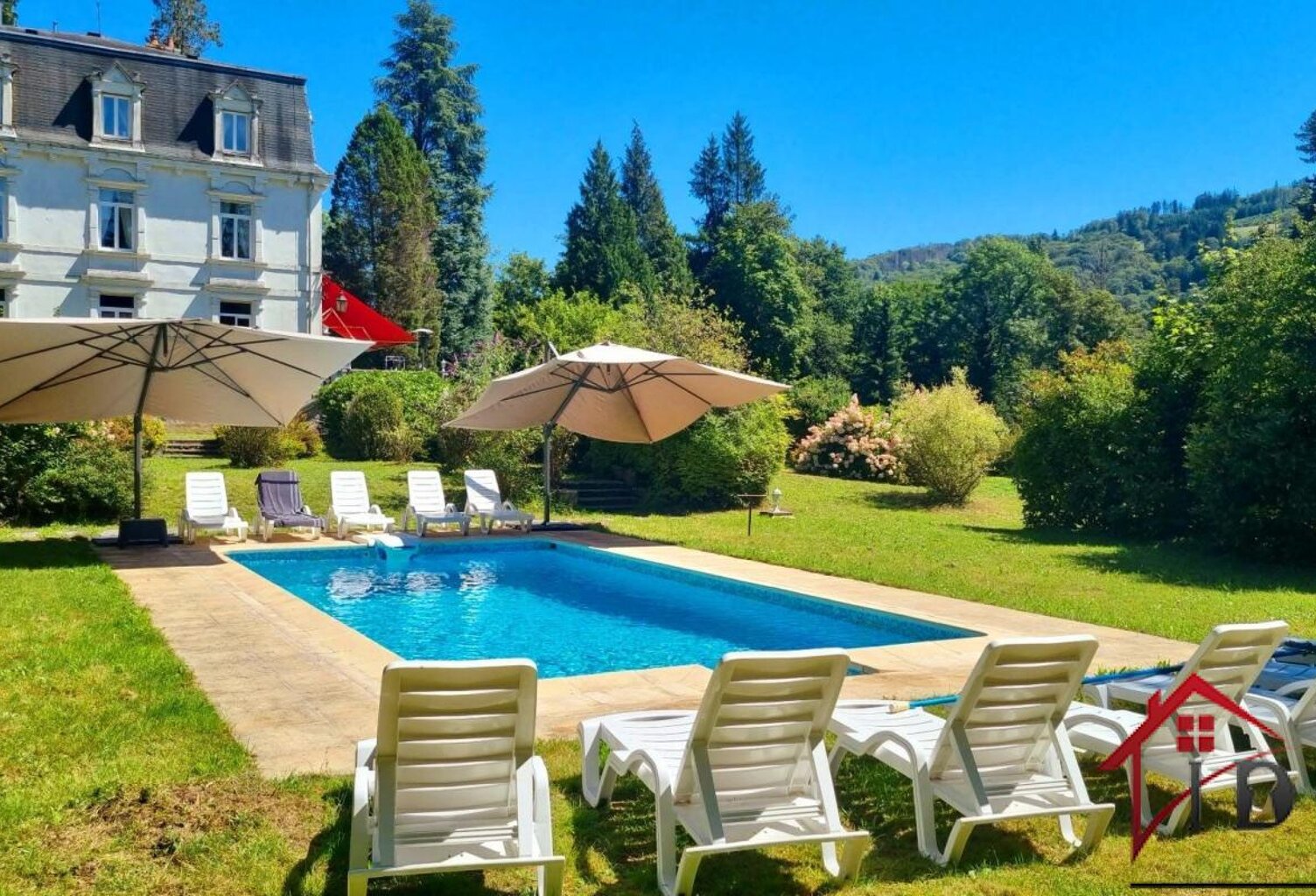CHÂTEAU DE PRESTIGE AVEC PISCINE, PARC ARBORÉ ET RIVIERE — photo 1