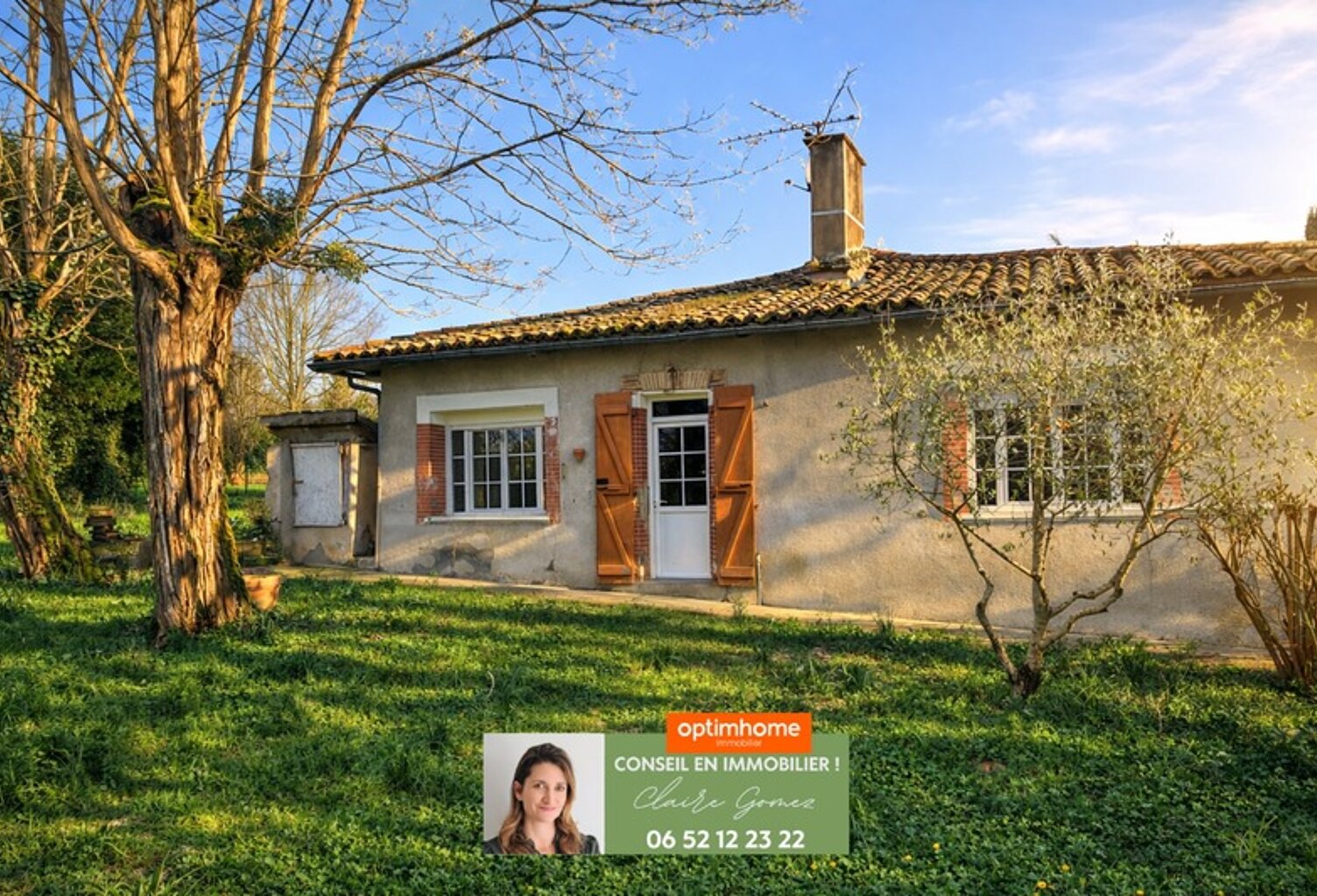 Maison campagne de plain pied - Calme absolu et beau potentiel à vendre 3 pièces - Thil  (31) — photo 1