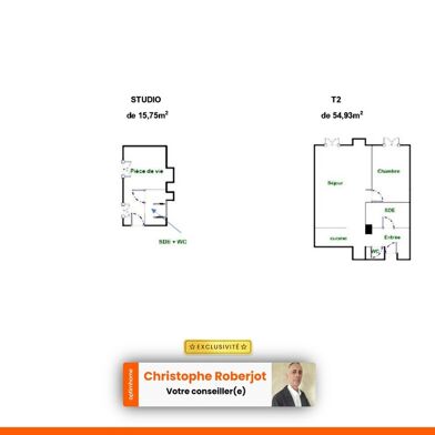 Appartement 2 pièces 90000 €