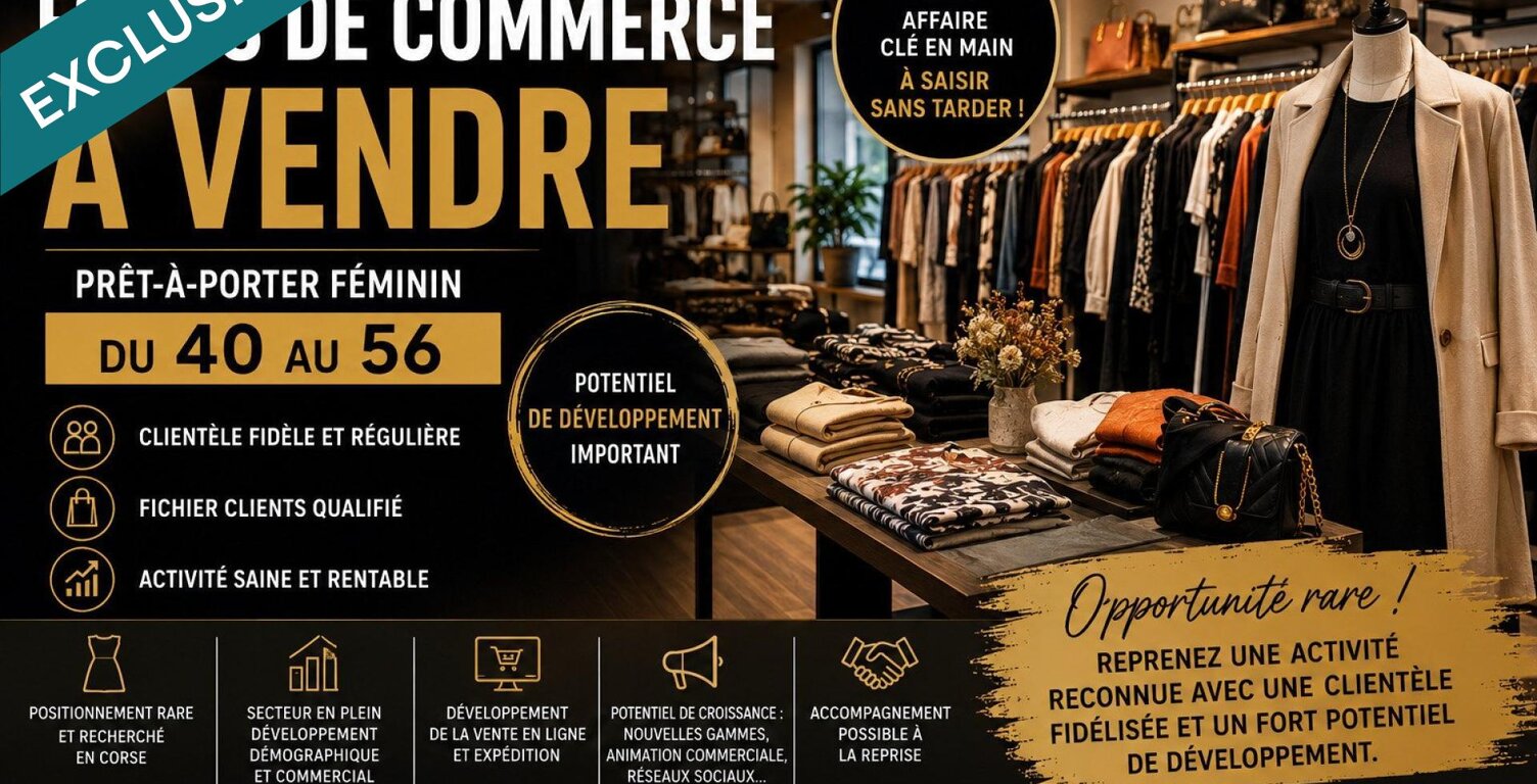 À VENDRE  FONDS DE COMMERCE  — photo 1