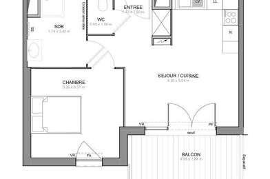 Appartement 2 pièces 188500 €