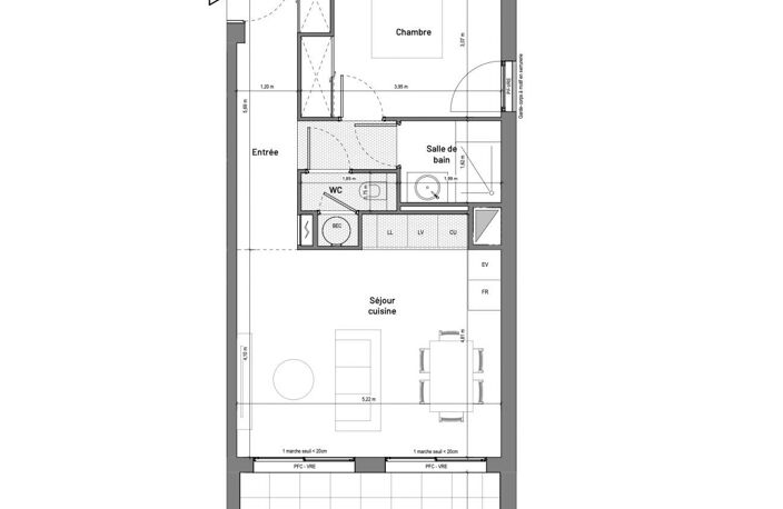 Vente Appartement 2 pièces — photo 4