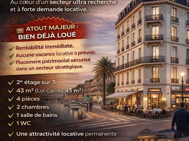 INVESTISSEMENT PREMIUM  EMPLACEMENT N°1 À Sète — photo du bien