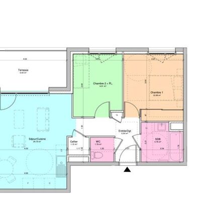 Appartement 3 pièces 197000 €