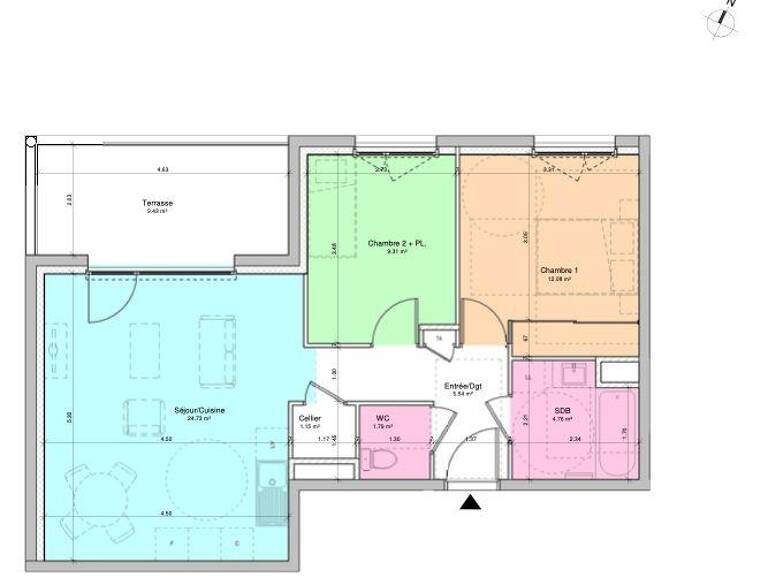 Vente Appartement 3 pièces — photo 1