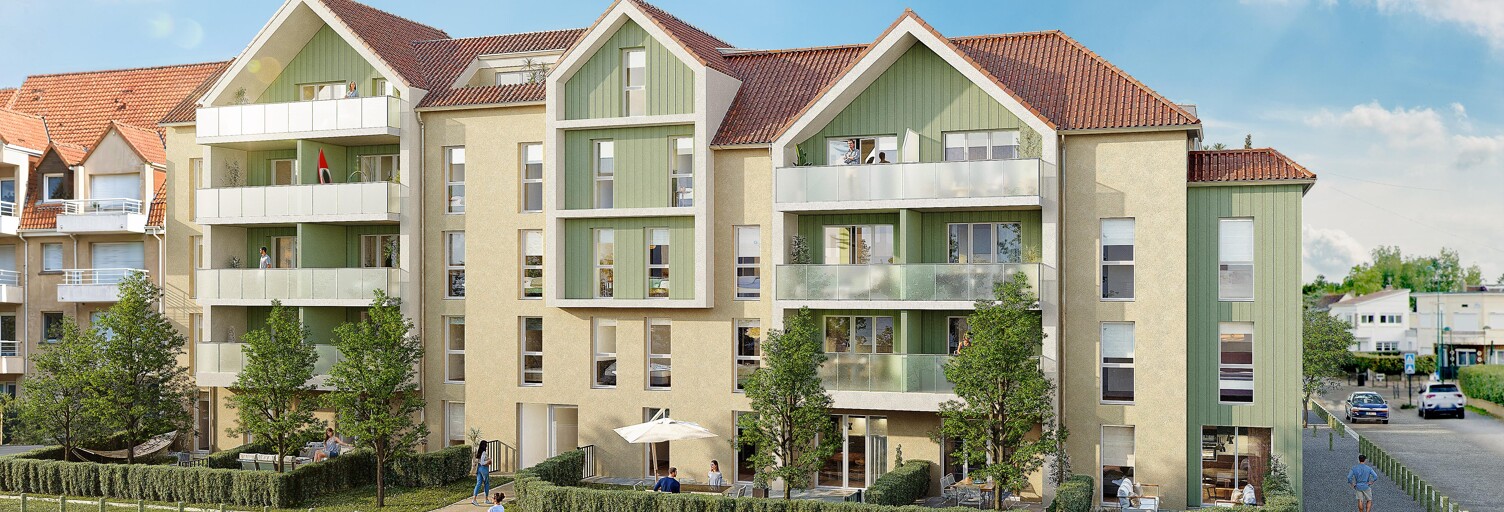 Appartement neuf T1, T2, T3 Pièce 28 à 56 m² à vendre à Cucq (62780)