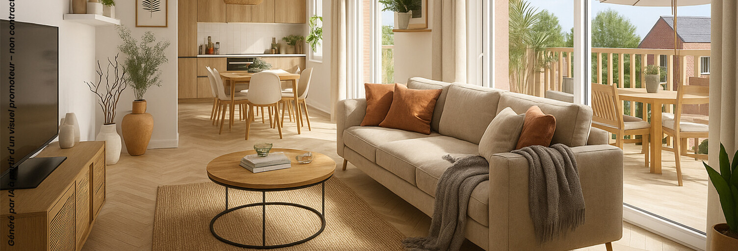 Appartement neuf T2, T3 Pièce 40 à 60 m² à vendre à Gournay-en-Bray (76220)