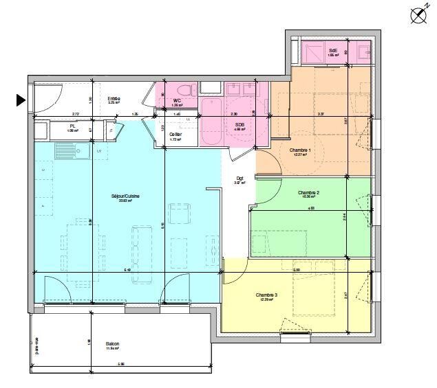 Vente Appartement 4 pièces - Photo 2