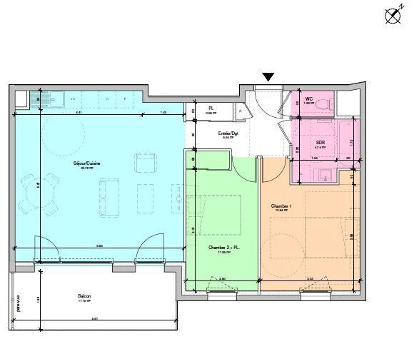 Vente Appartement 3 pièces - Photo 2