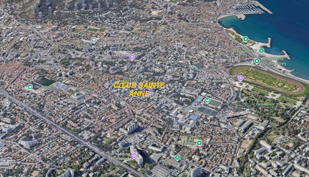 Appartement 3 pièces  à vendre Marseille 8eme 13008