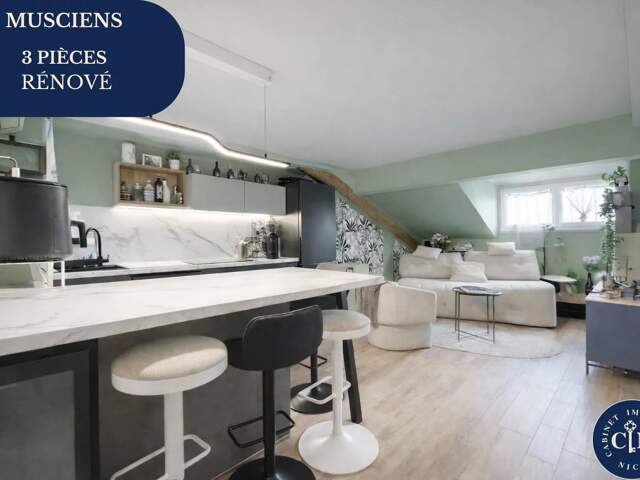 Appartement 3 pièces – Rénové – Dernier étage – Rue Verdi — photo du bien