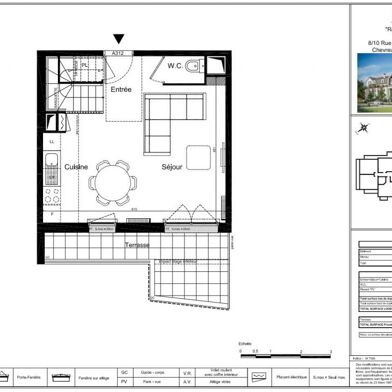 Appartement 3 pièces 1130 €