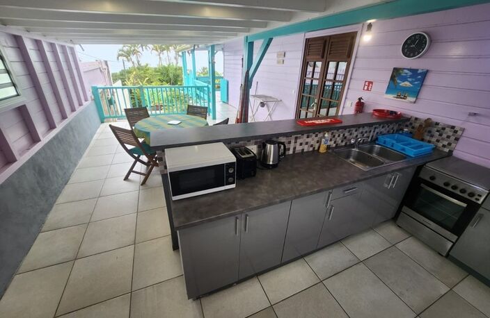 SUR LES HAUTEURS DE STE LUCE-UNE RESIDENCE DE 5 APPARTEMENTS- PISCINE- VUE MER DES CARAIBES — photo 5