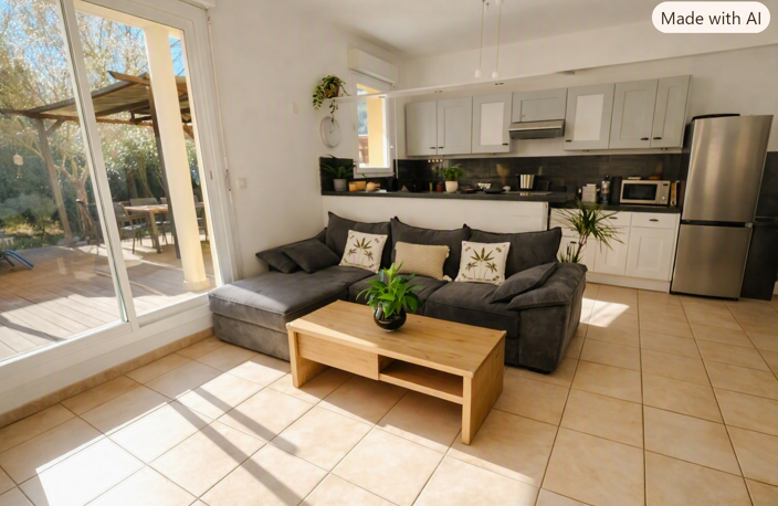 LA GRAVE DE PEILLE   3 PIÈCES 70 M2 AVEC JARDIN DE 400 M2 — photo 3