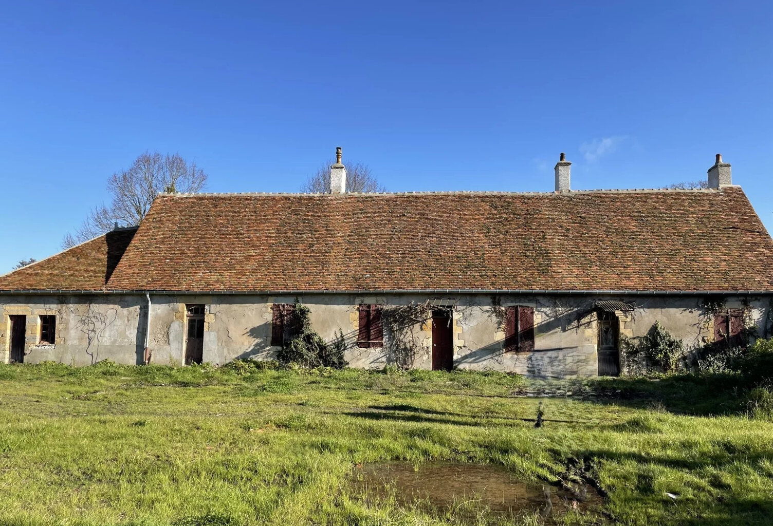 Paisible Ferme vue Canal latéral à la Loire — photo 1