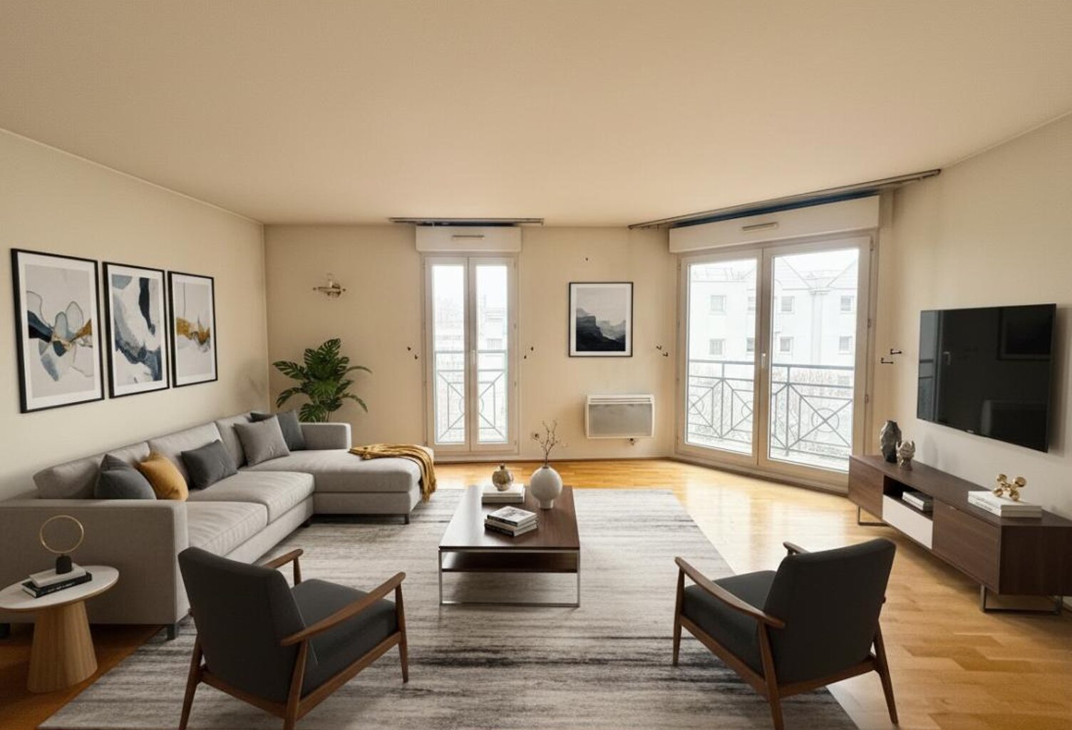 Appartement trois pièces lumineux avec balcon et box à Bondy Proche RER E — photo 1
