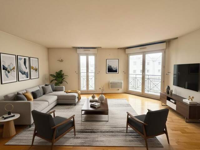 Appartement trois pièces lumineux avec balcon et box à Bondy Proche RER E — photo du bien