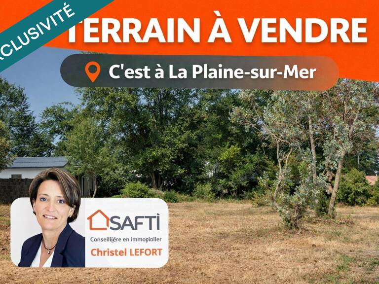 Terrain 1400 m2 - La Plaine sur Mer - — photo 1