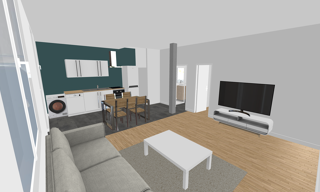 Appartement 2 Pièces 49 m² à louer à Villefranche-sur-Cher (41200)