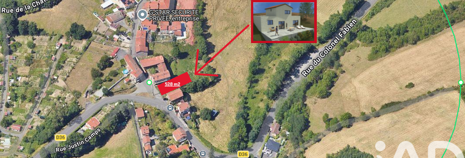 Terrain  528 m² à vendre à Saint-Étienne (42100)