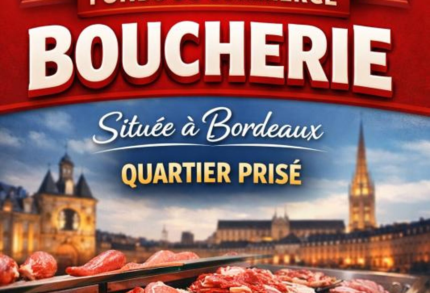 A Bordeaux - Fonds de commerce boucherie / charcuterie — photo 1