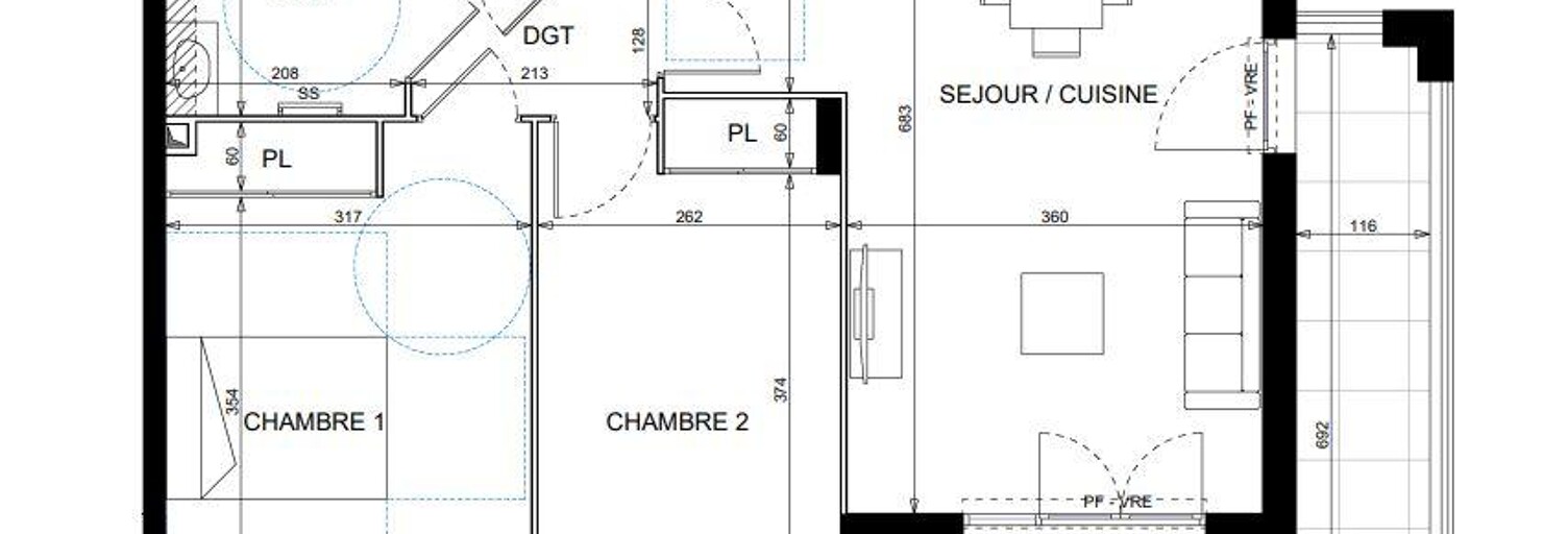 Appartement 3 Pièces 64 m² à vendre à Vallauris (06220)