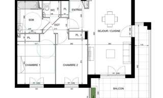 Appartement 3 Pièces 64 m² à vendre à Vallauris (06220)