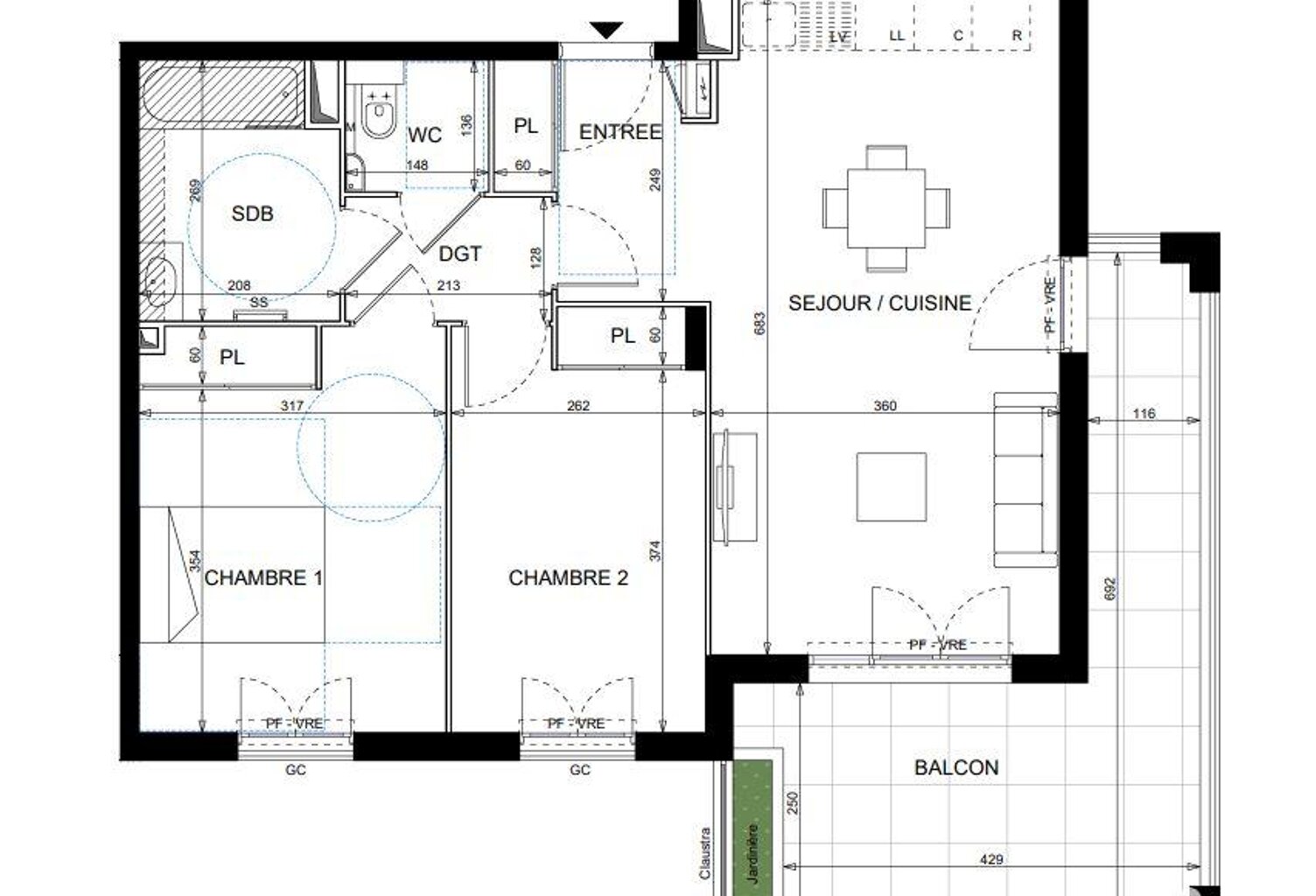 Vente Appartement 3 pièces — photo 1