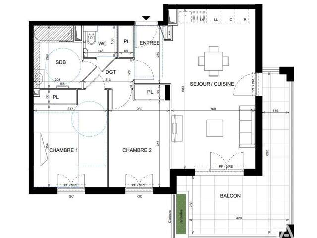 Vente Appartement 3 pièces — photo du bien