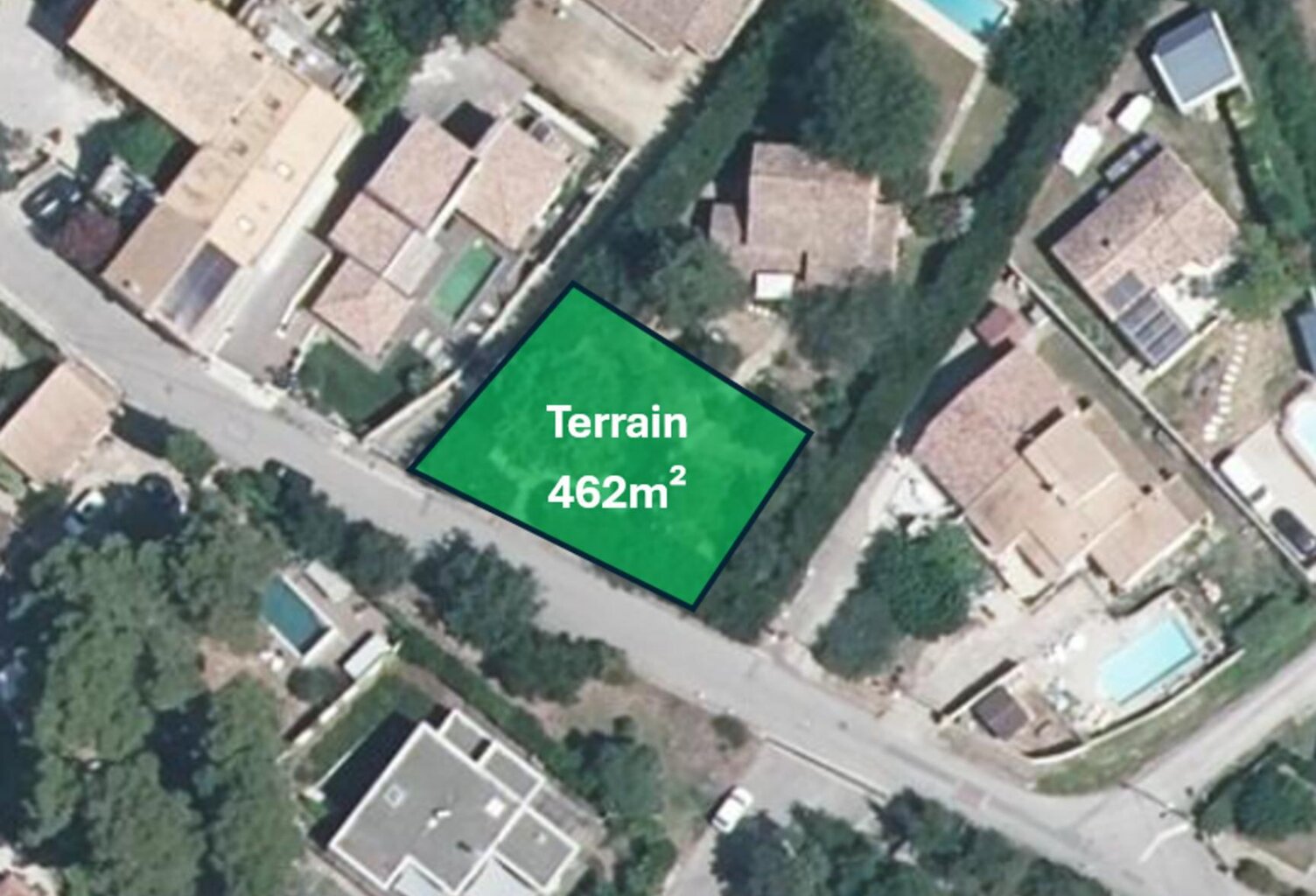 Vente terrain  462 m² Restinclières (34160) — photo 1