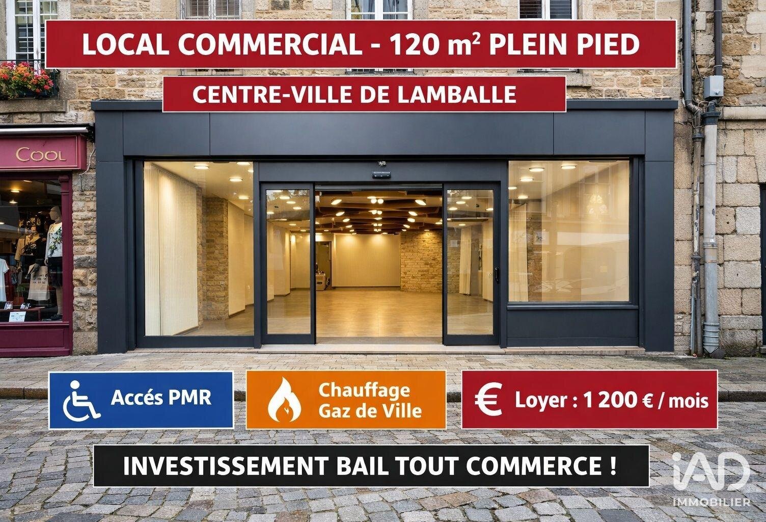 Vente Murs commerciaux 100 m&sup2; — photo 1