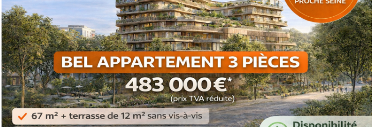 Appartement 2 Pièces 68 m² à vendre à Saint-Ouen-sur-Seine (93400)