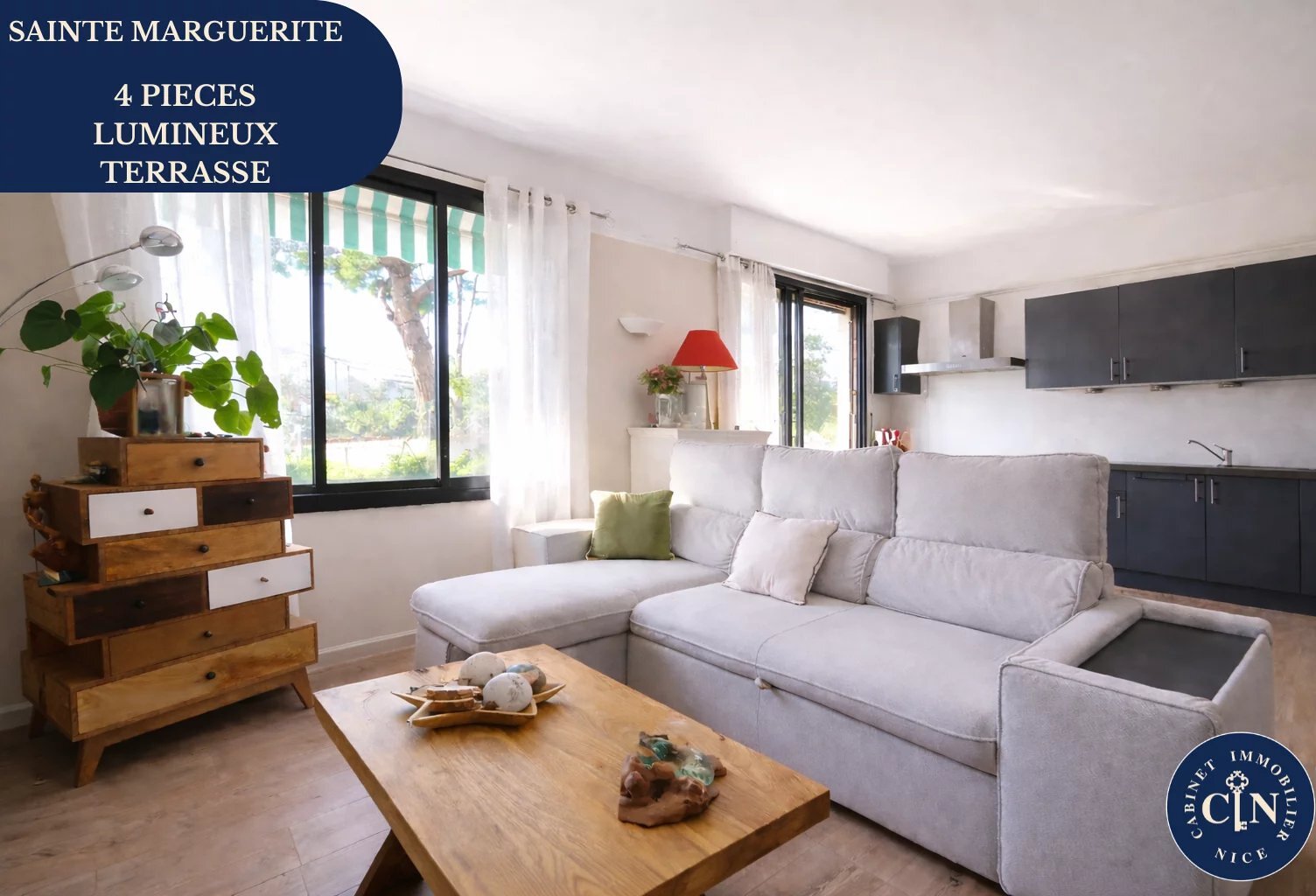 Appartement 4 pièces – 86 m² – Grande terrasse – Nice Ouest — photo 1