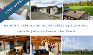 Maison 6 Pièces 133 m² à vendre à Saint-Julien-de-Toursac (15600)