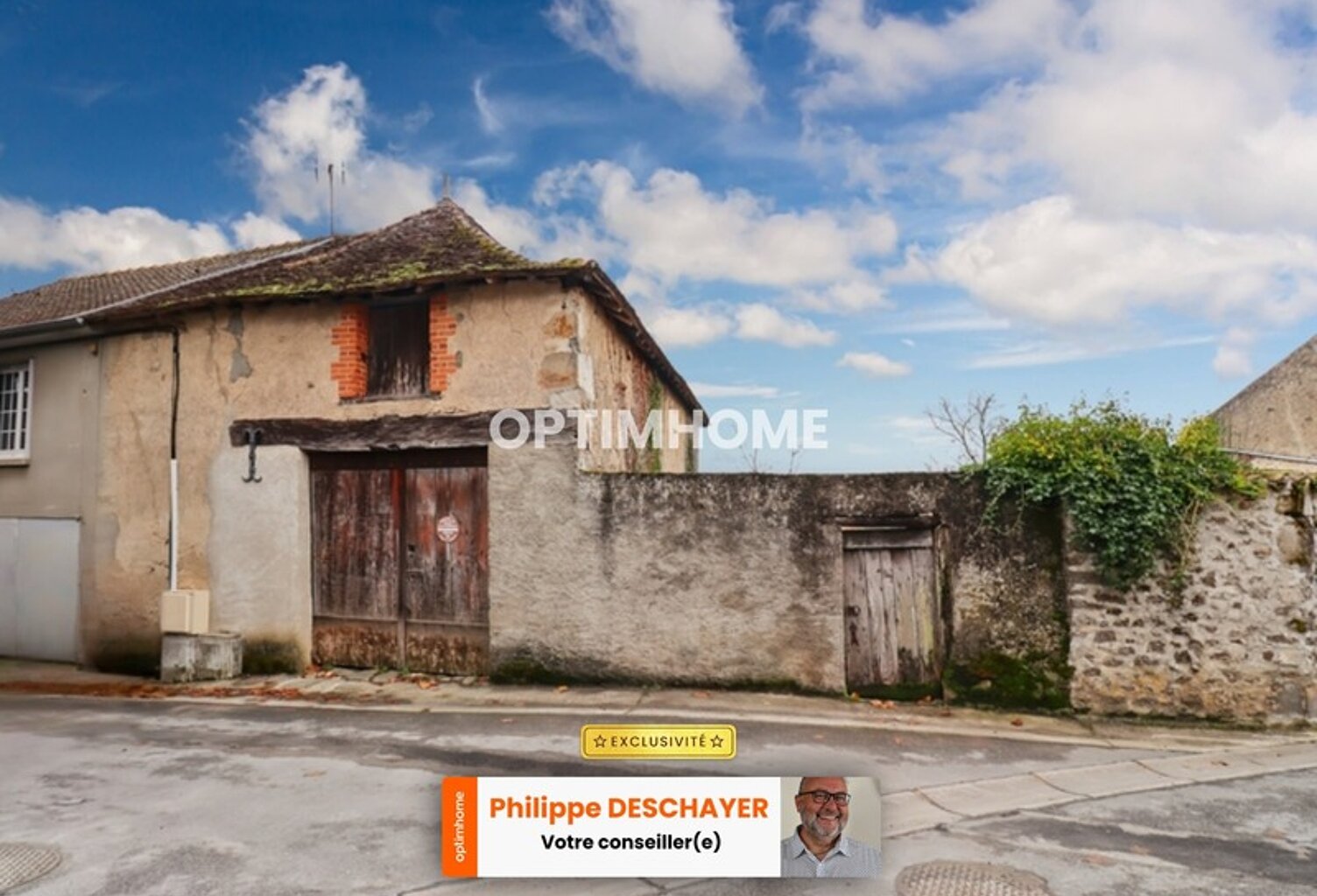 Grange de 110 m² environ sur 2 Niveaux sur parcelle de Terrain 280 m² - Centre Bourg Historique - MAGNAC LAVAL (87) — photo 1