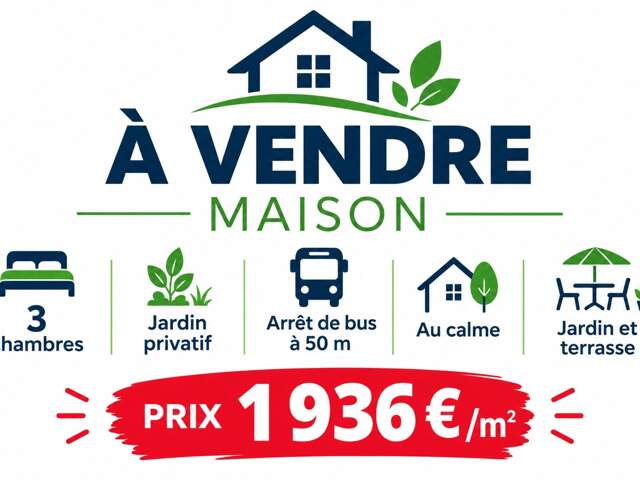 A 15 mn de Villefranche - TAPONAS (69220) 3 mn de Belleville - Maison de 110 m² avec Jardin privatif et 2 Parkings .Arrêt bus à 50 m — photo du bien