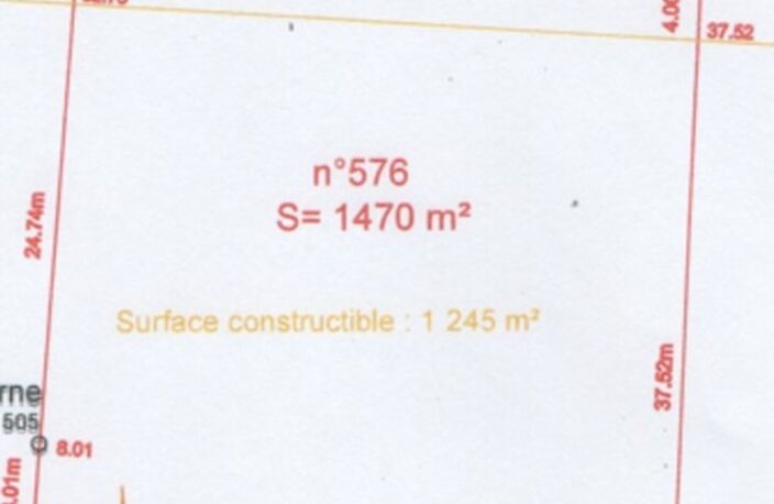 TERRAIN PLAT VIABILISÉ – 1 470 m² – MIRANDE — photo 3