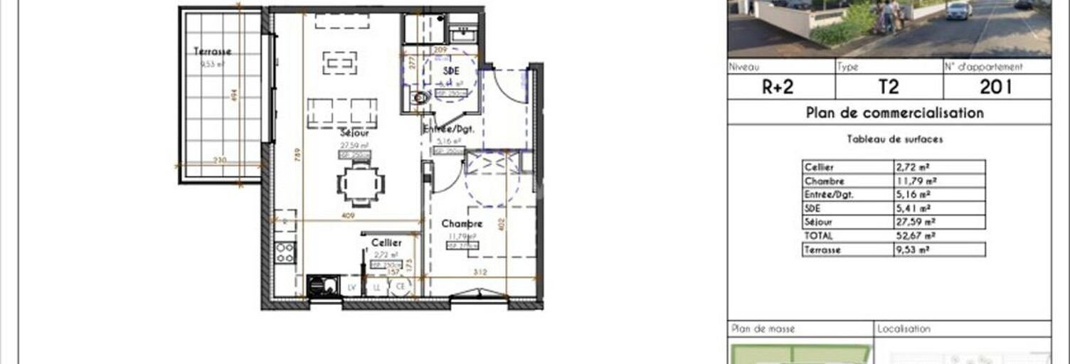 Appartement 2 Pièces 52 m² à vendre à Pau (64000)