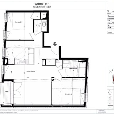 Appartement 3 pièces 483000 €