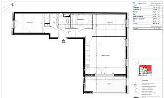 Appartement 3 Pièces 61 m² à vendre à Lyon 7 (69007)