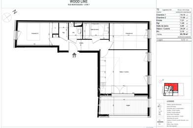 Appartement 3 pièces 449000 €