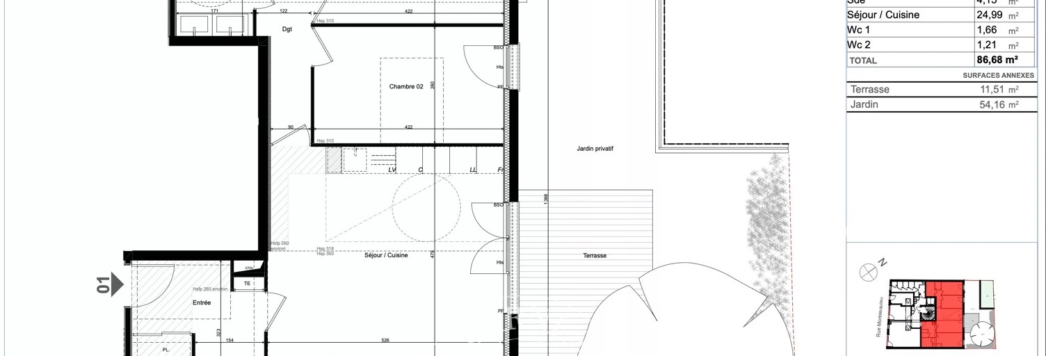 Appartement 4 Pièces 86 m² à vendre à Lyon 7 (69007)