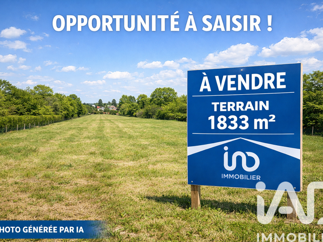 Vente Terrain 1 833 m&sup2; — photo du bien