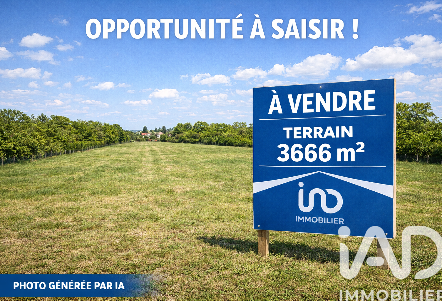 Vente Terrain 3 666 m&sup2; — photo 1