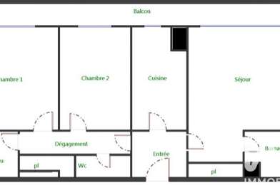 Appartement 3 pièces 280000 €